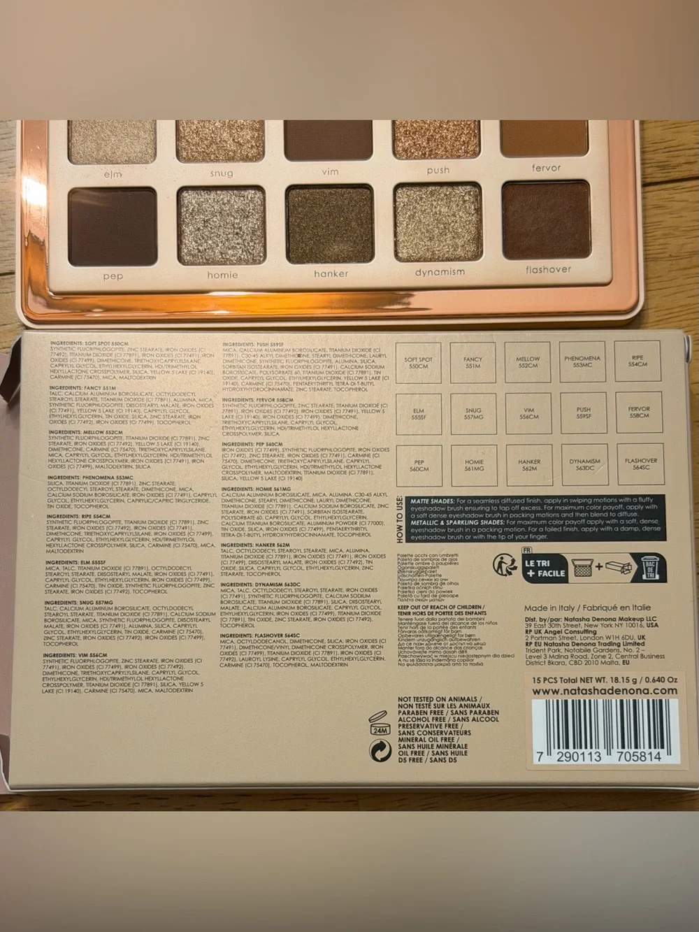 Natasha Denona I Need A Warm Palette Eyeshadow Palette NIB